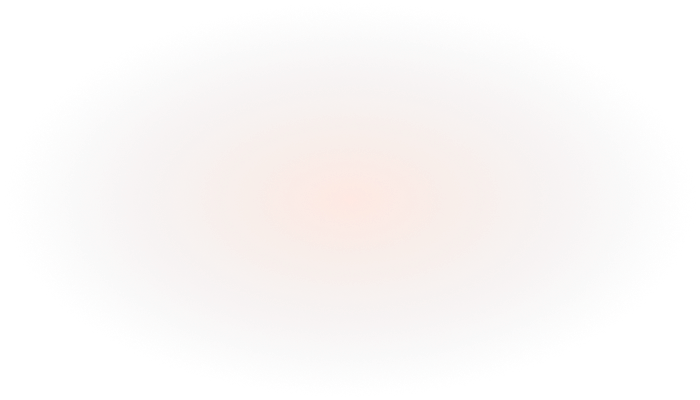 A soft, blurry gradient circle with a pale pink center gradually fading to white towards the edges creates an inviting focal