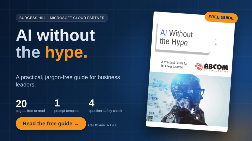 AI Without the Hype: a free practical guide for business leaders from ABCOM IT Solutions