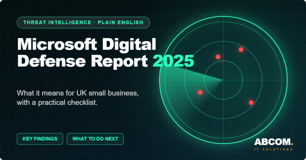 Microsoft Digital Defense Report 2025: what it means for UK small business